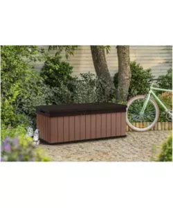 BAULE DA ESTERNO KETER "DARWIN BOX 100G" IN RESINA MARRONE 380 LT 142,9X65,5X54,4 CM